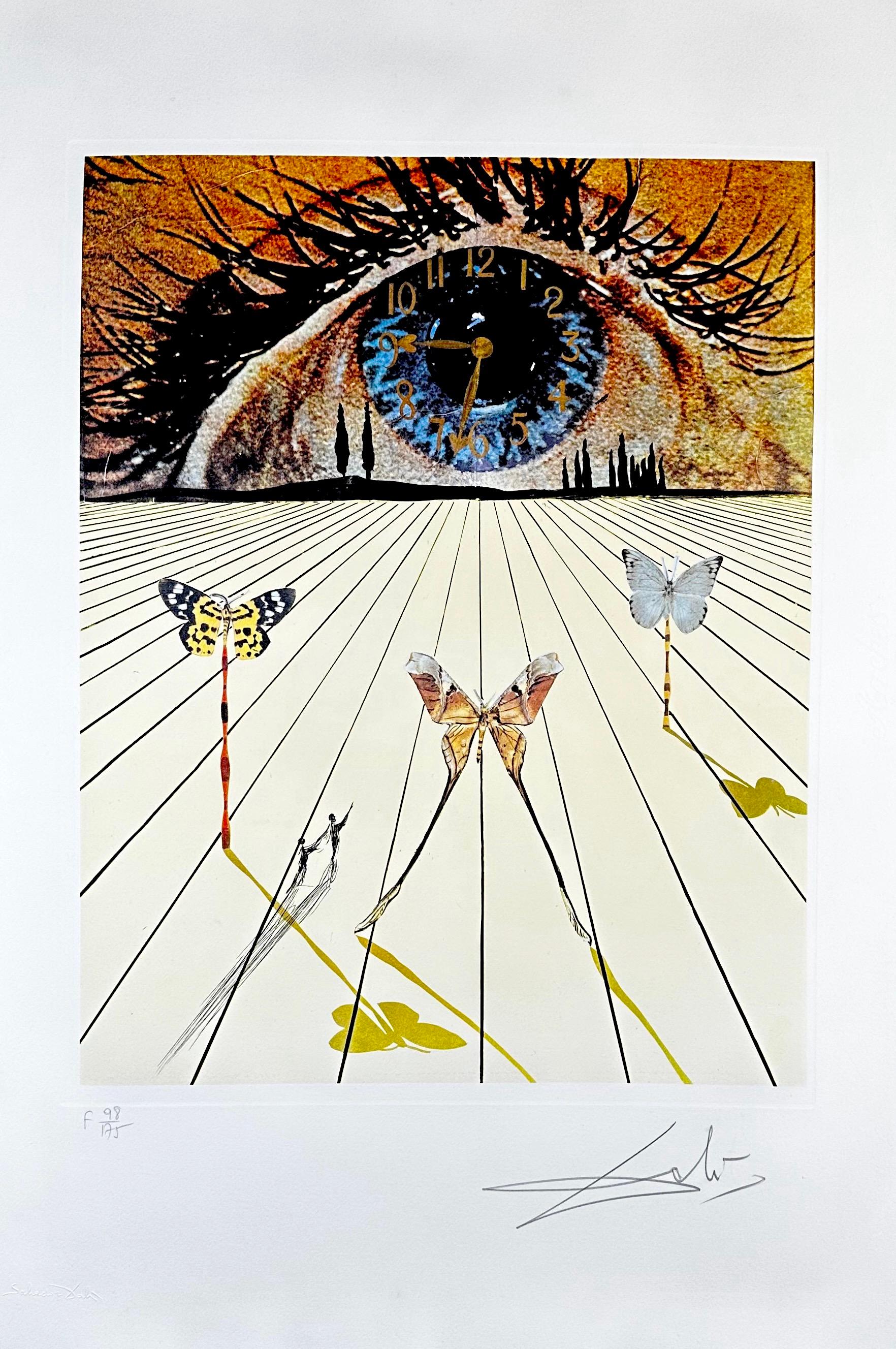 Salvador Dalí Print – Erinnerungen am Surrealismus Das Auge der surrealistischen Zeit