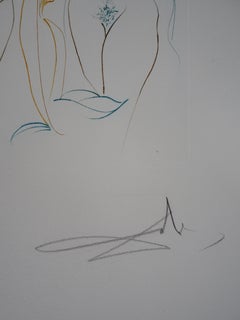 Milton, Lost Paradise : Adam and Eve - Original Hand Signed Etching, 1974