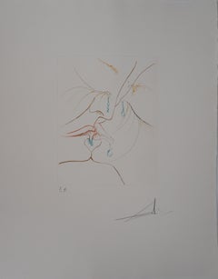 Milton, Lost Paradise : The Kiss - Original Hand Signed Etching, 1974