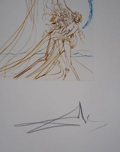 Milton, Lost Paradise : The Temptation - Original Hand Signed Etching, 1974