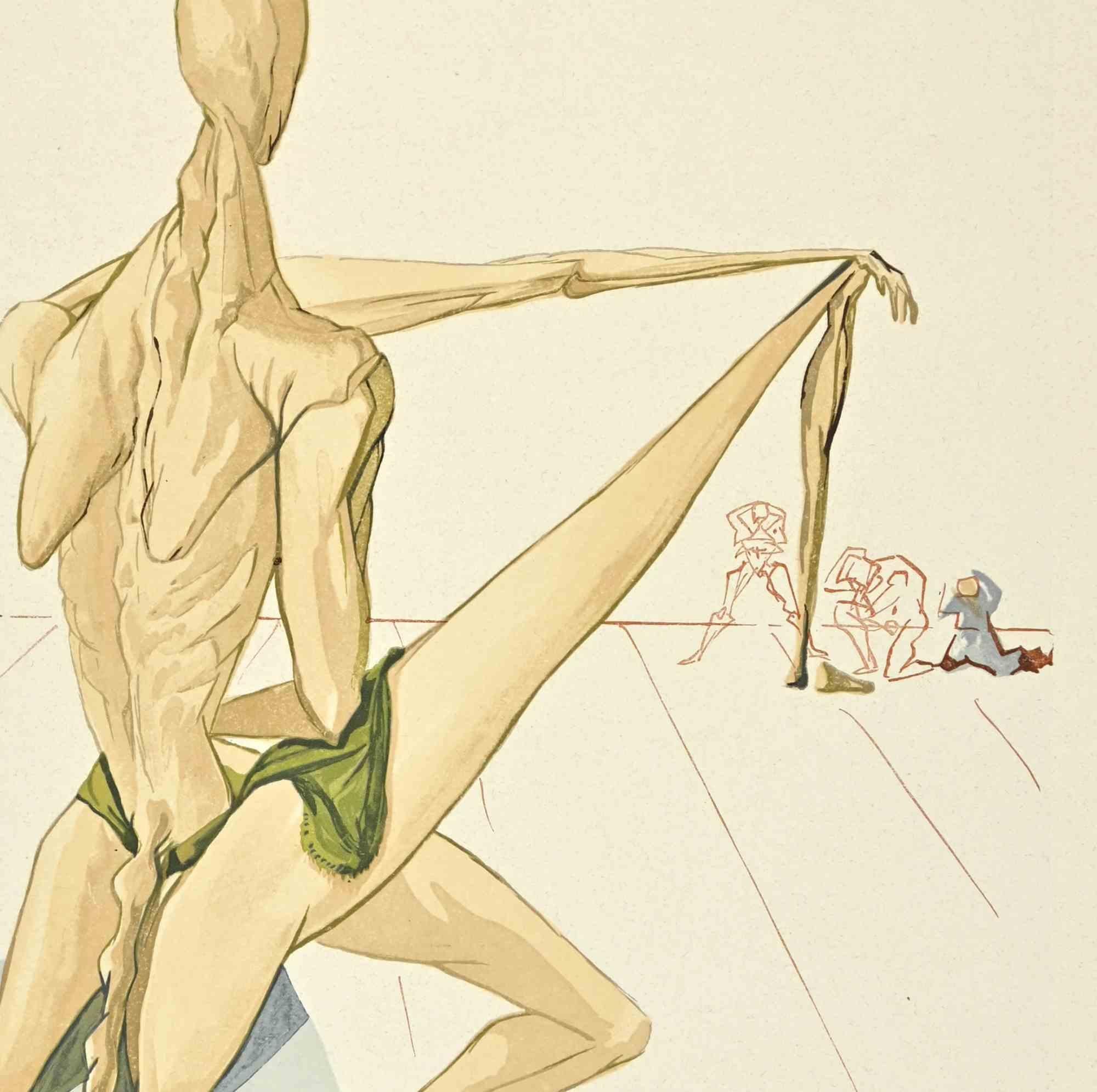 Minos – Holzschnitt-Druck – 1964 – Print von Salvador Dalí