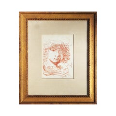 Modern Rembrandt Artist Portrait Original Etching for the Collector’s Guild
