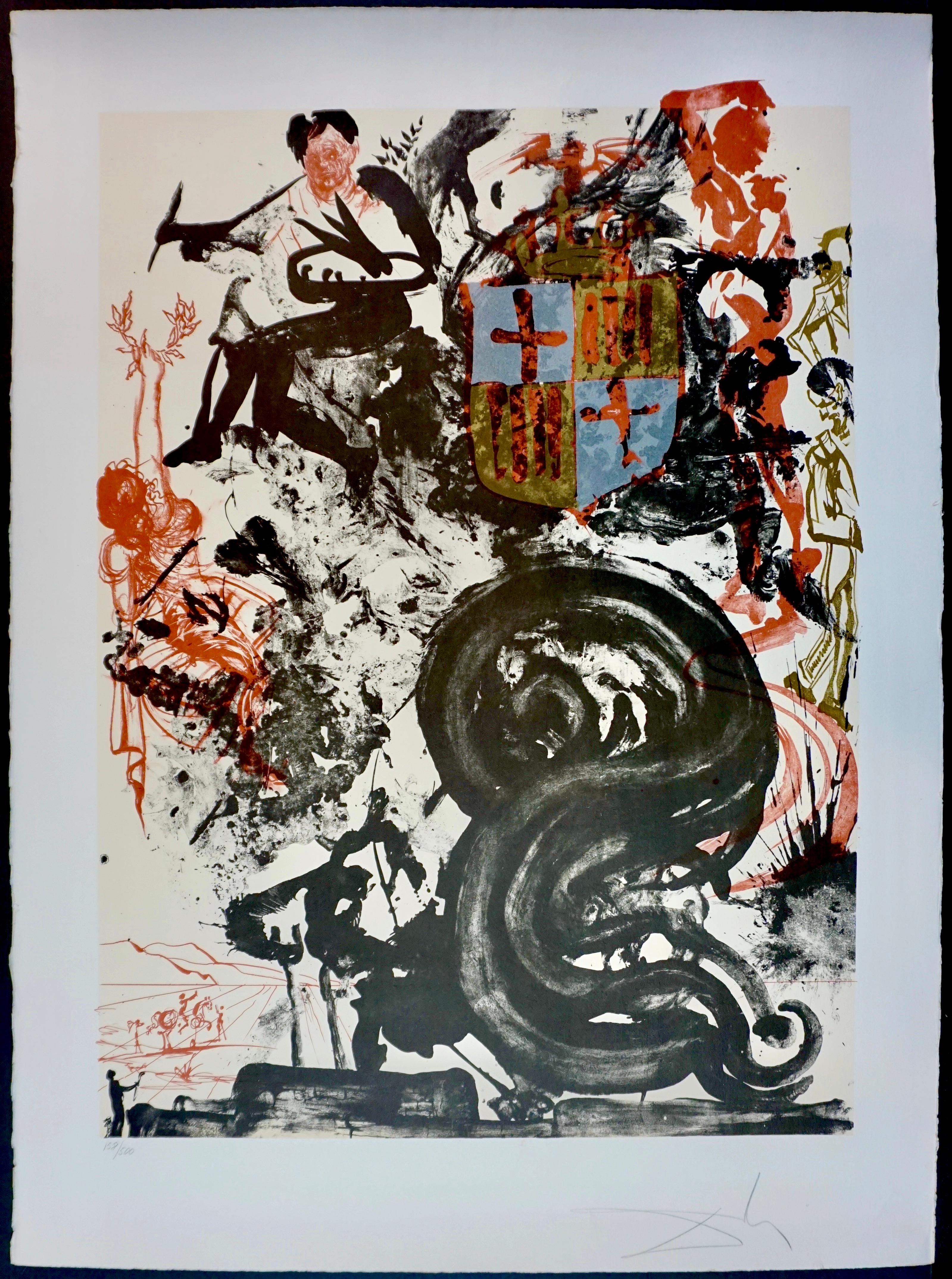 Print di Salvador Dalí - Monumento a Picasso