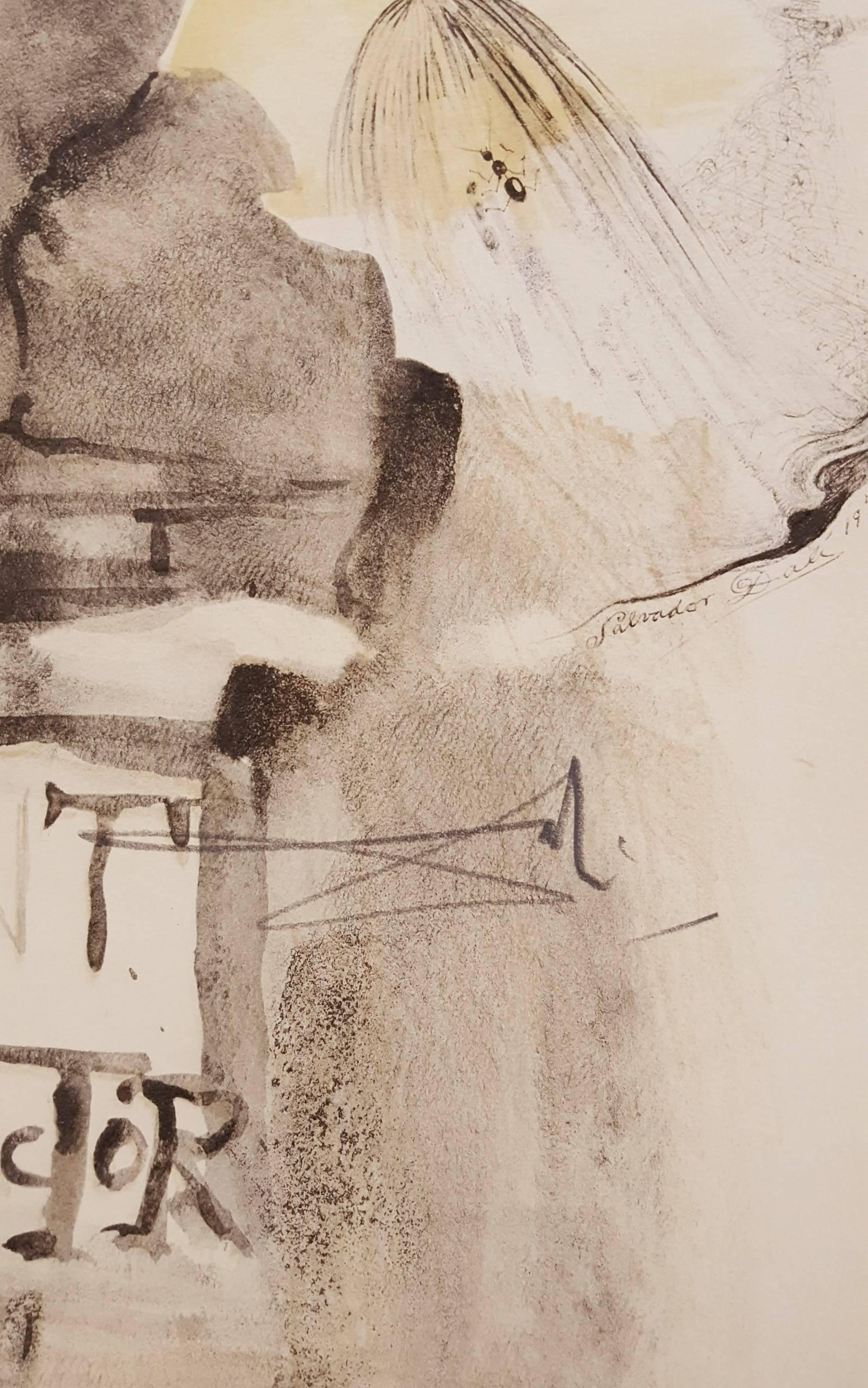 Monument to the Ideal Doctor - Surrealist Print by Salvador Dalí