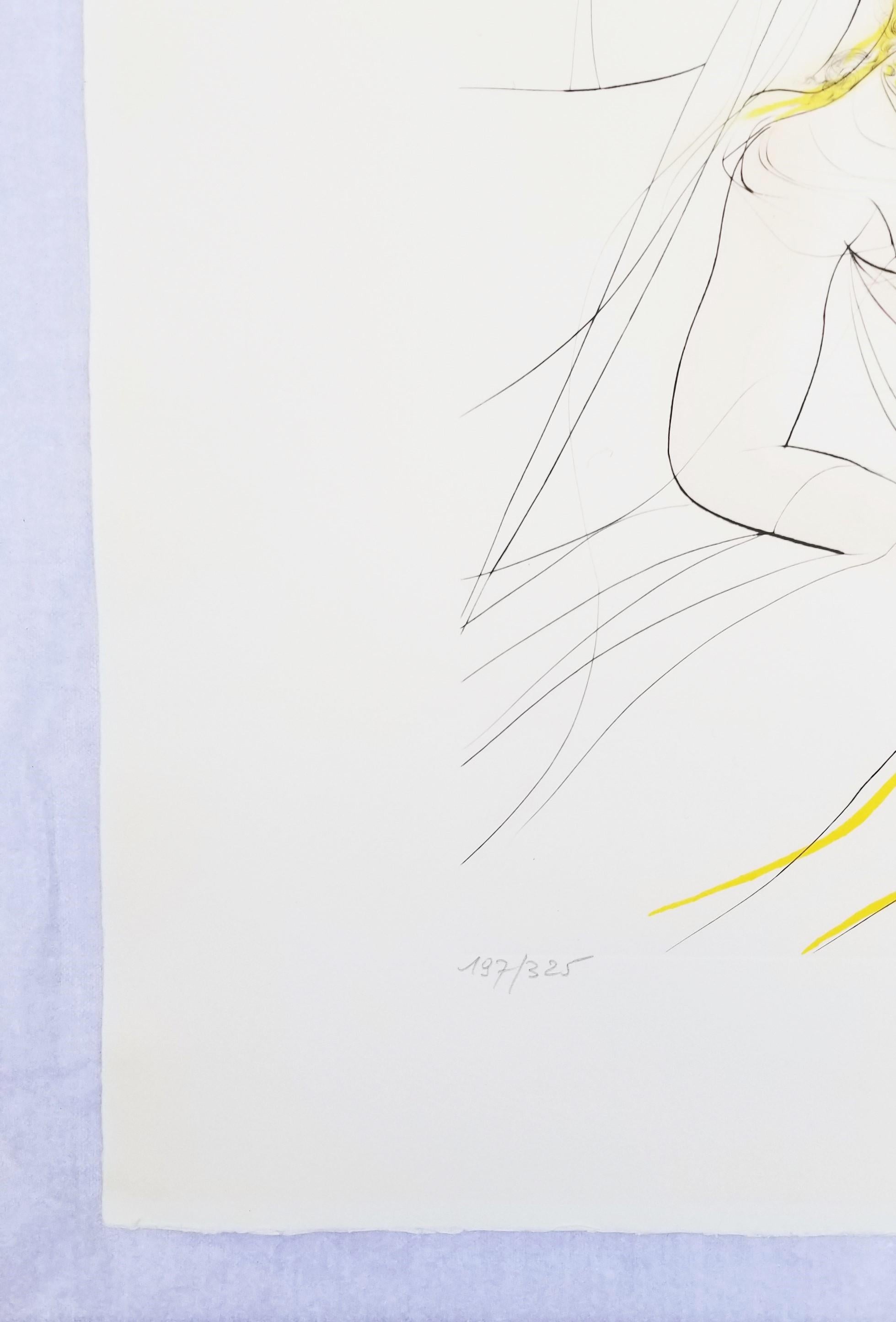 (Mort de Cleopatre) (La mort de) Cléopâtre /// Surréalisme Salvador Dali Moderne - Gris Nude Print par Salvador Dalí