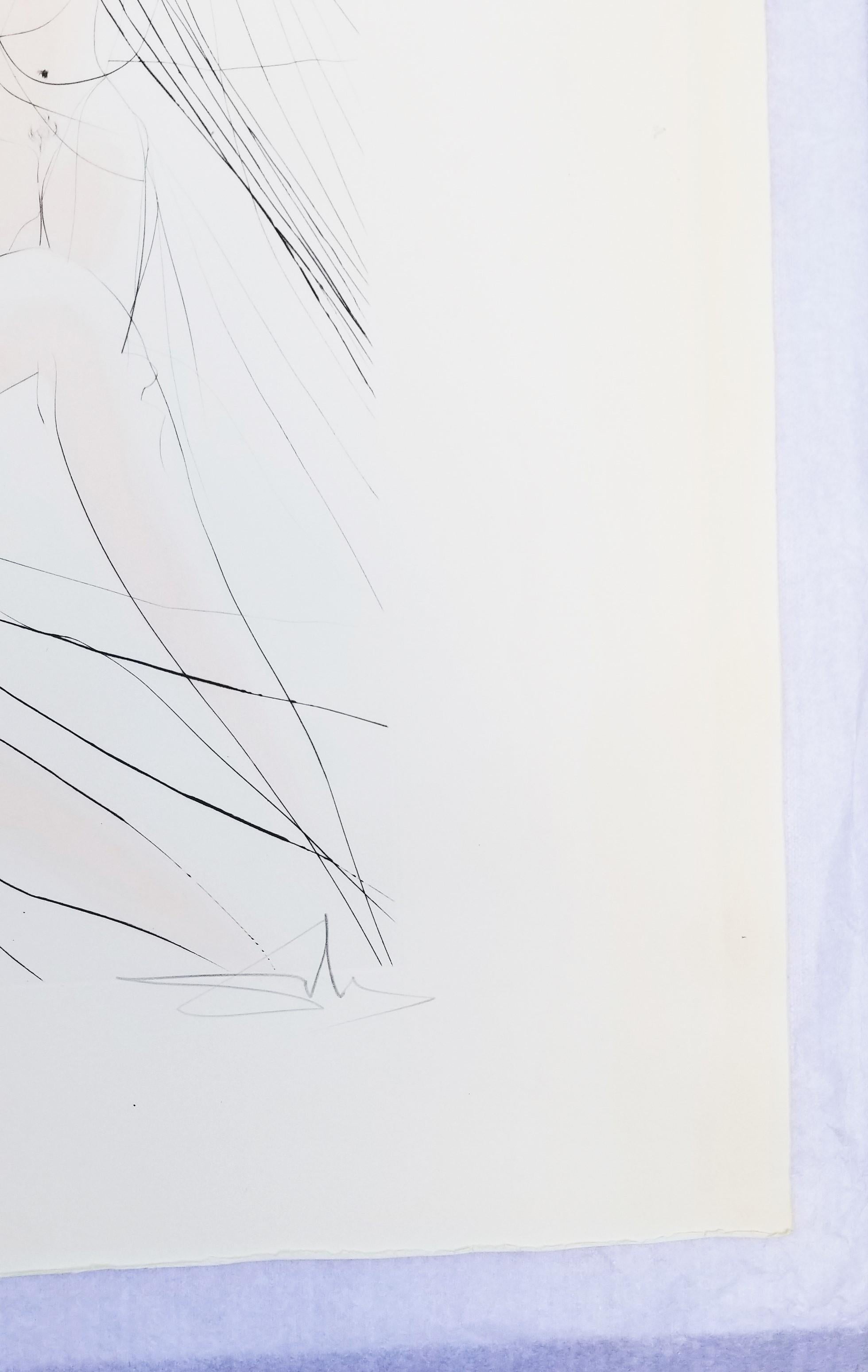 (Mort de Cleopatre) (The Death of) Cleopatra /// Surrealism Salvador Dali Modern - Gray Nude Print by Salvador Dalí