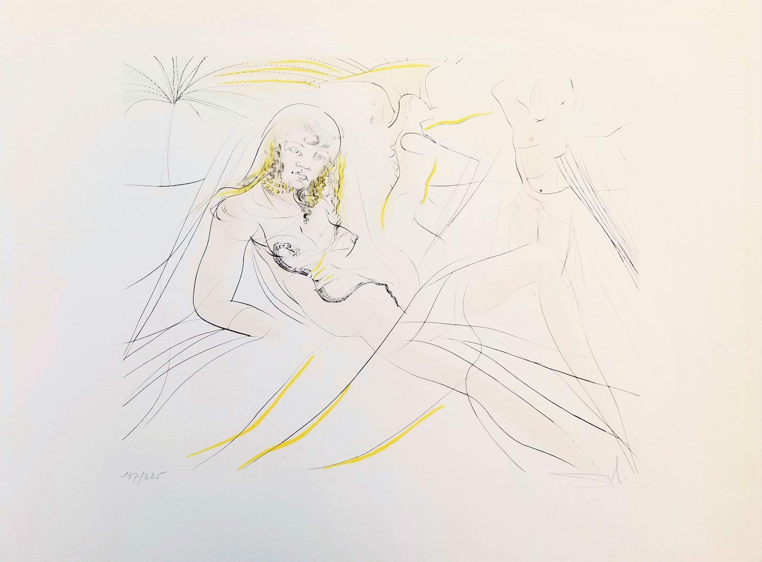 (Mort de Cleopatre) (Der Tod von) Kleopatra /// Surrealismus Salvador Dali Moderne – Print von Salvador Dalí