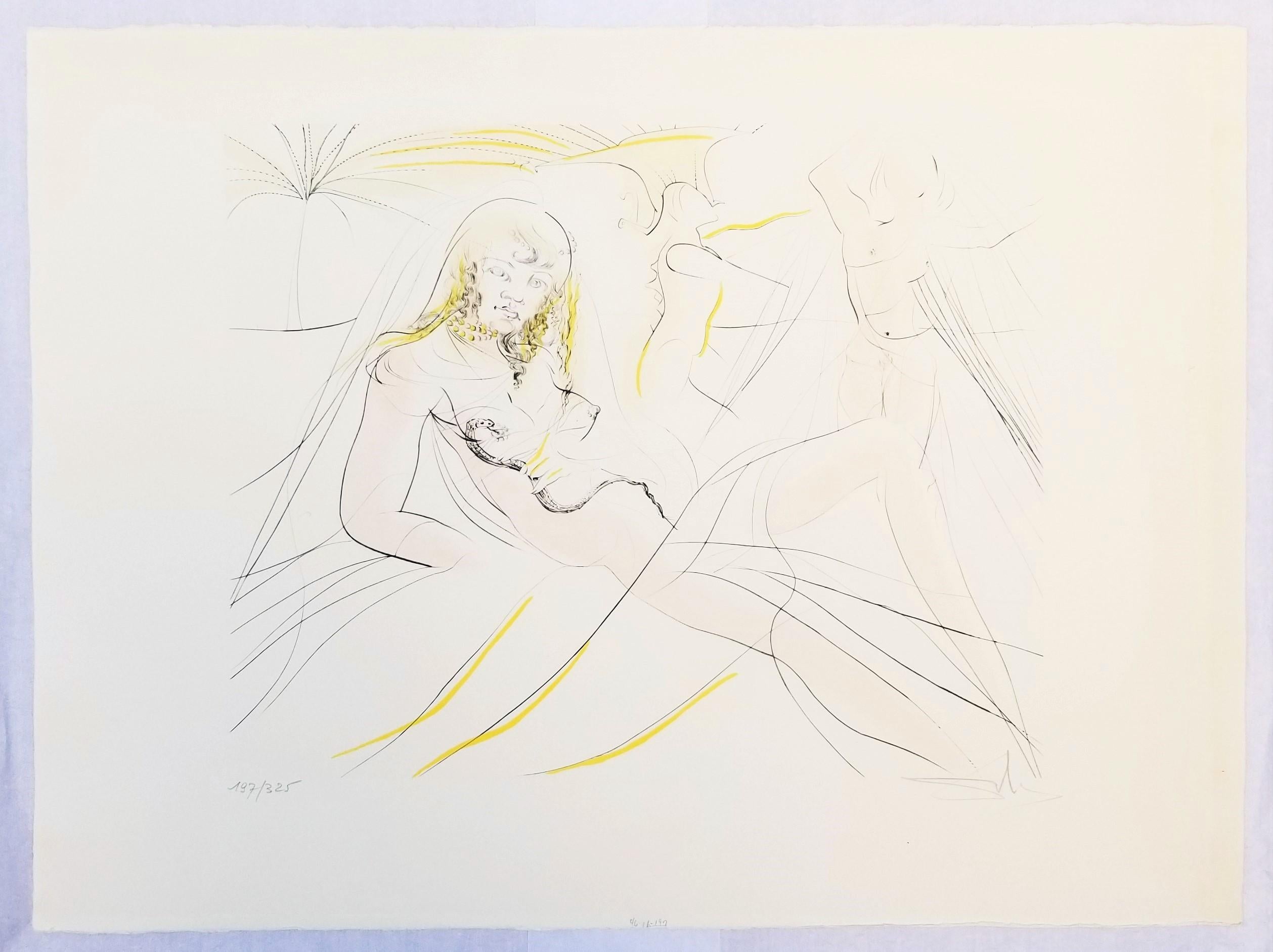 (Mort de Cleopatre) (Der Tod von) Kleopatra /// Surrealismus Salvador Dali Moderne (Grau), Nude Print, von Salvador Dalí