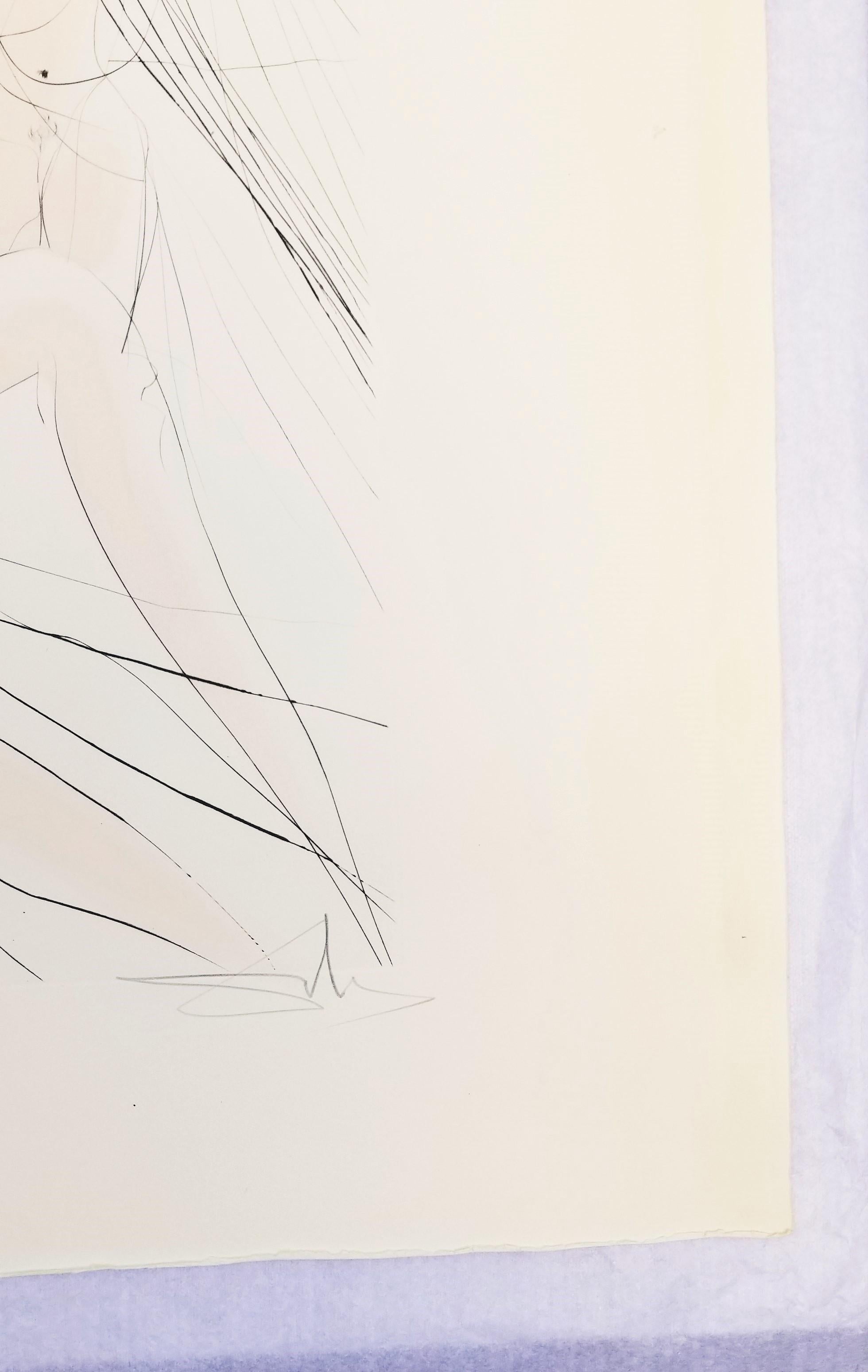 (Mort de Cleopatre) (The Death of) Cleopatra /// Surrealism Salvador Dali Modern - Gray Nude Print by Salvador Dalí