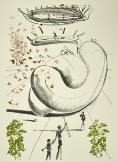 Moscas - Original Lithograph by Salvador Dalì - 1973