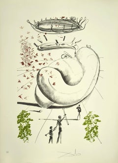 Moscas - Original Lithograph by Salvador Dalì - 1973