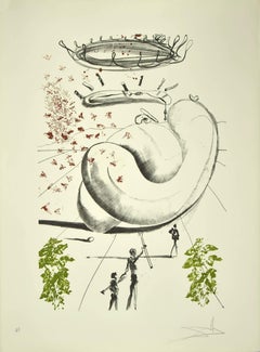 Moscas - Original Lithograph by Salvador Dalì - 1973