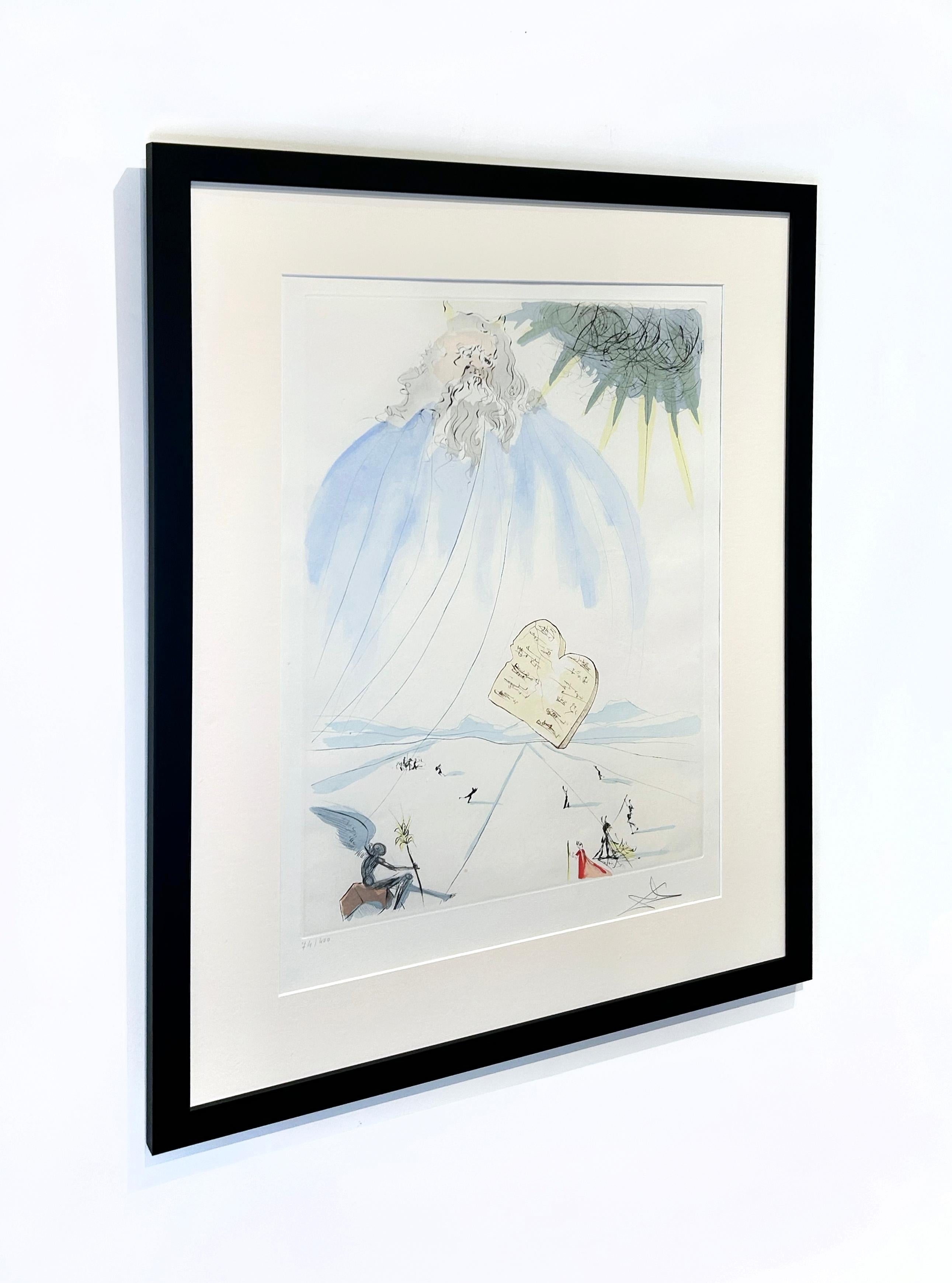 Artist:  Dali, Salvador
Title:  Moses
Series:  Our Historical Heritage
Date:  1975
Medium:  drypoint with added color
Unframed Dimensions: 26