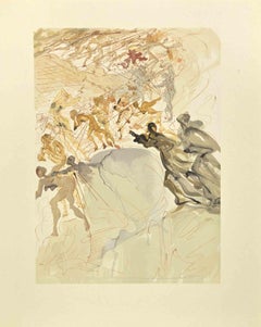 Mounted on the Seventh Terrace - Woodcut - 1963