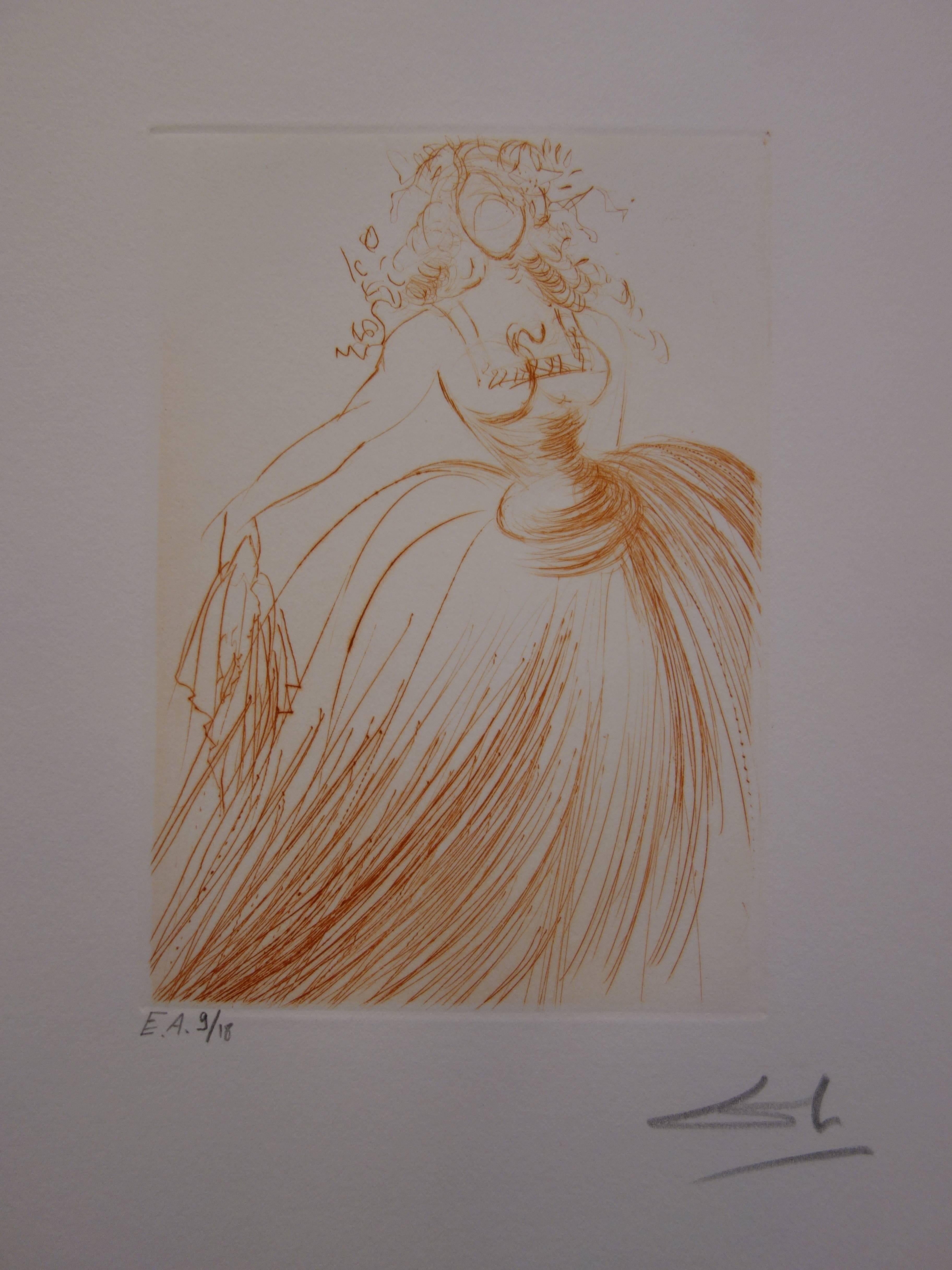 Salvador Dalí Figurative Print - Much Ado About Shakespeare : As You Like It - Original  Signed Etching