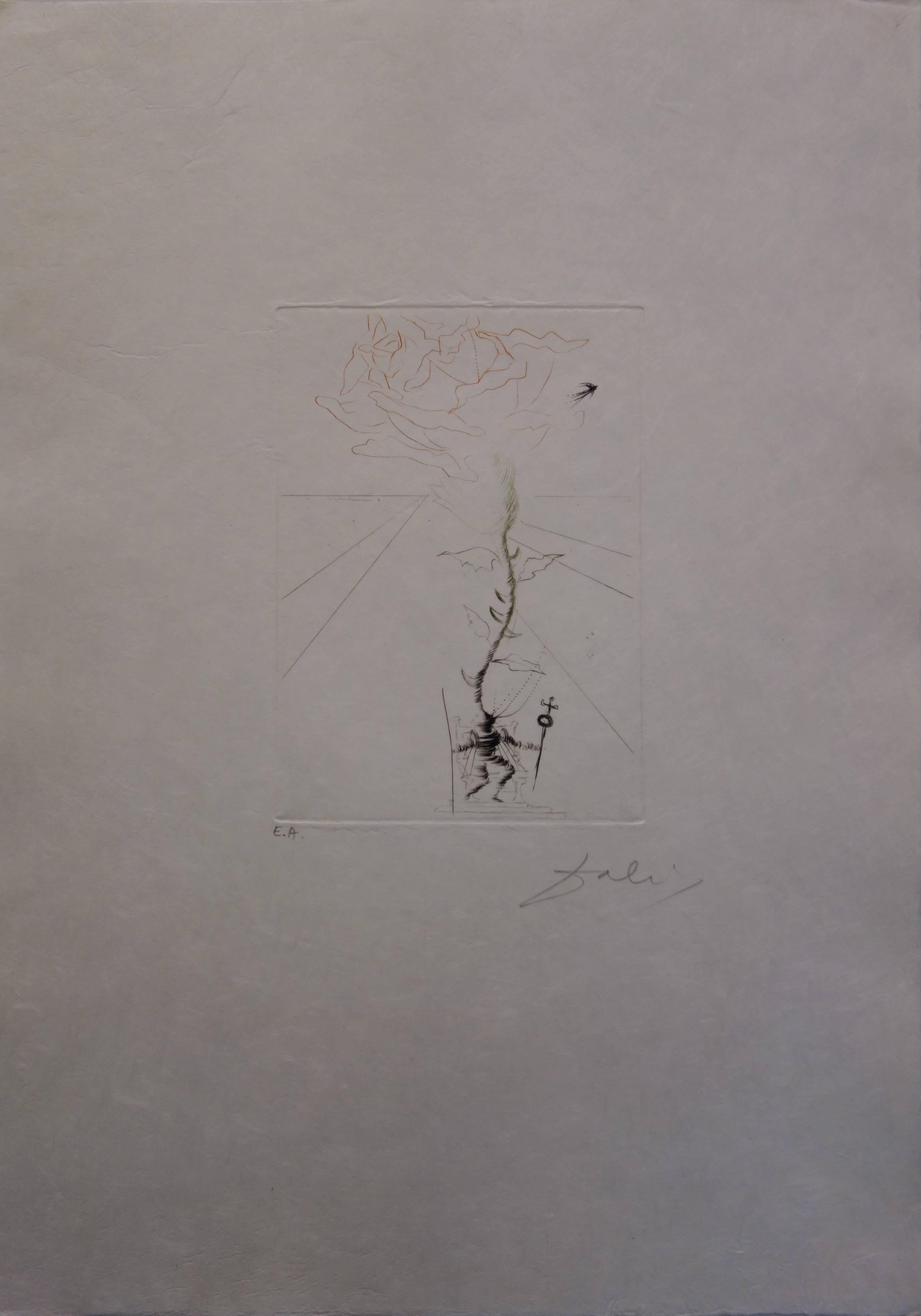 Much Ado über Shakespeare: Henry III. – Original  Ätzung signiert (Surrealismus), Print, von Salvador Dalí