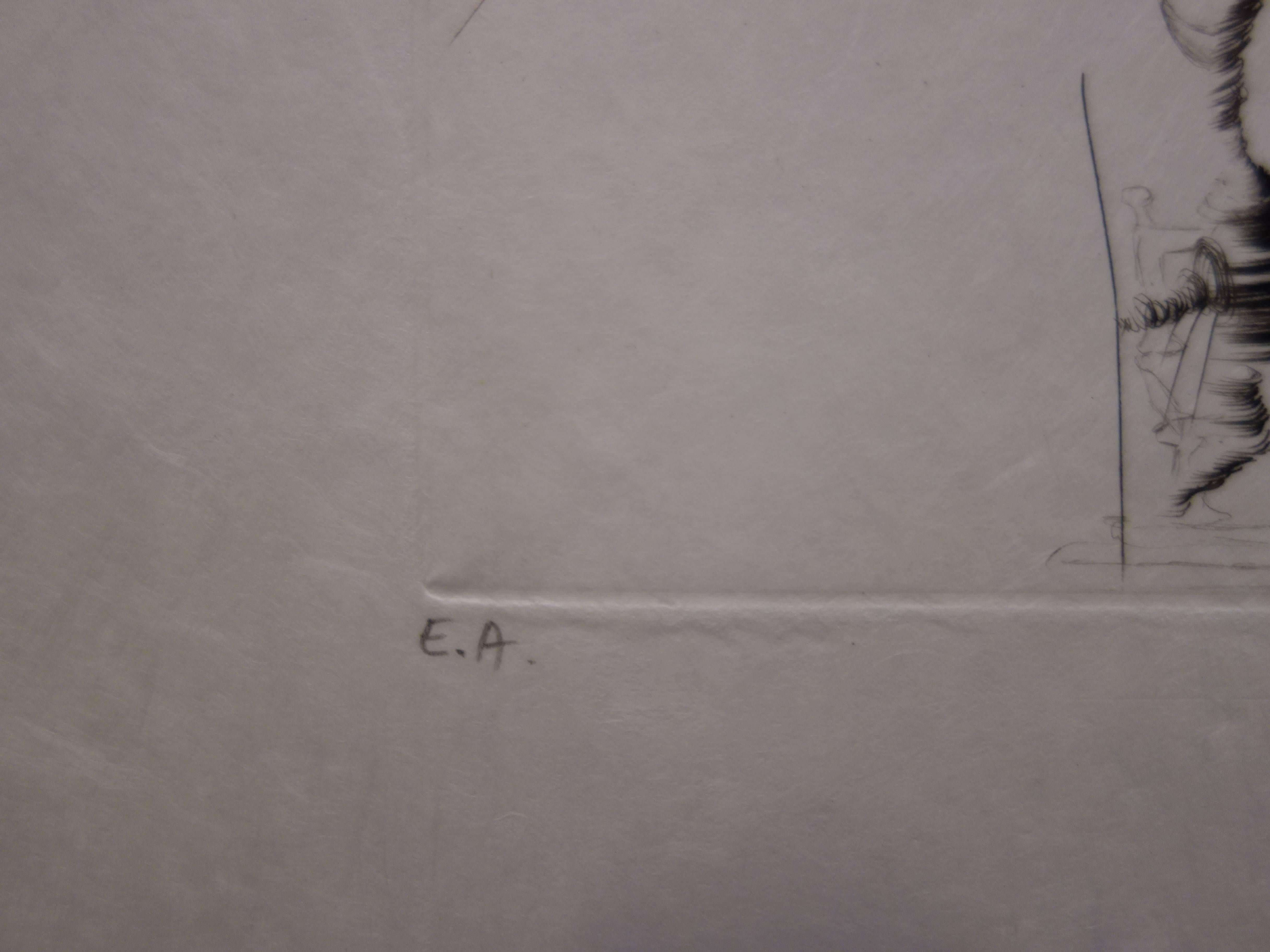 Mucho ruido y pocas nueces : Enrique III - Original  Grabado firmado 2