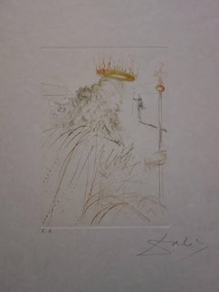 Much Ado About Shakespeare : King Lear - Original  Signed Etching