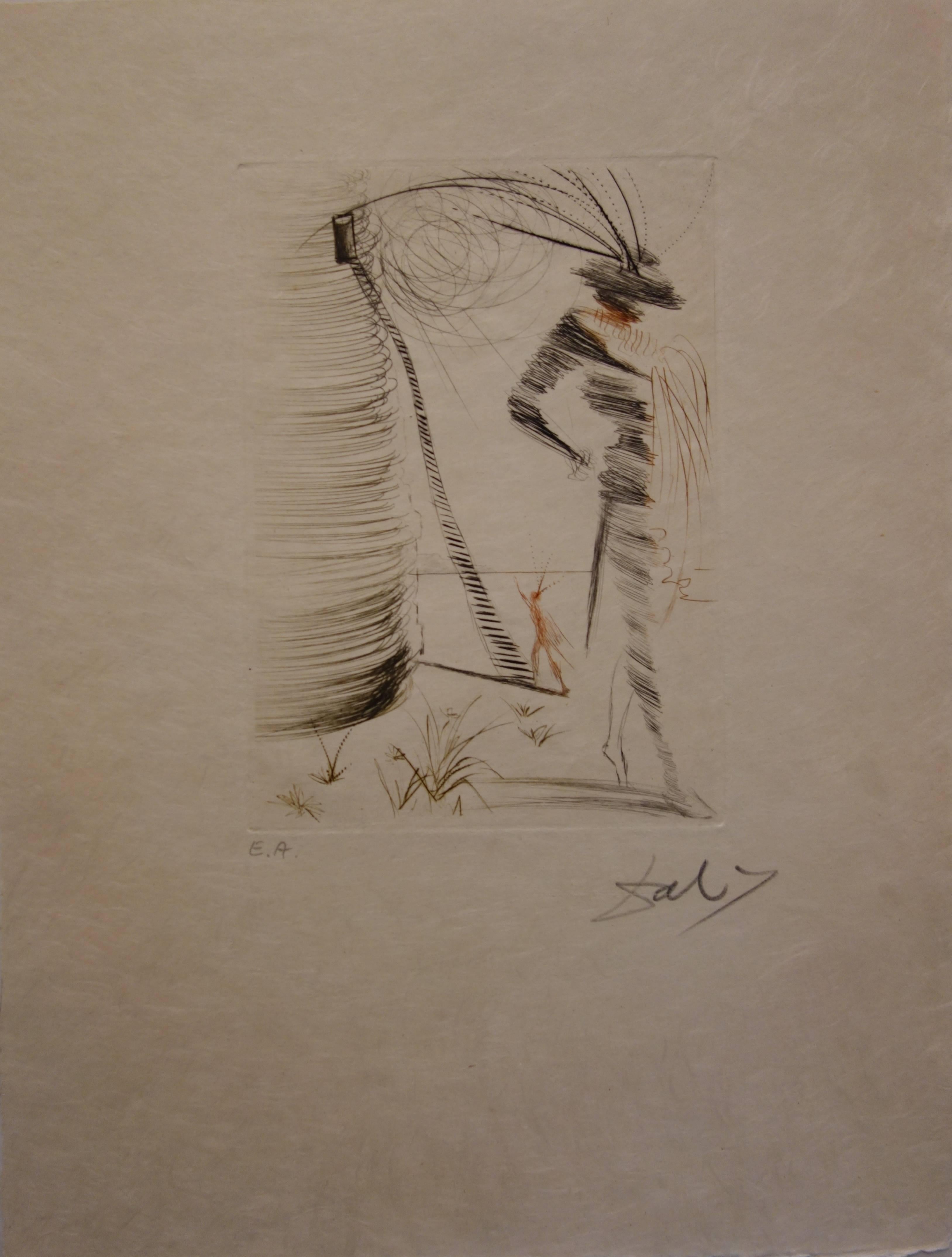 Much Ado About Shakespeare : Romeo e Giulietta - Originale  Acquaforte firmata - Print Surrealismo di Salvador Dalí