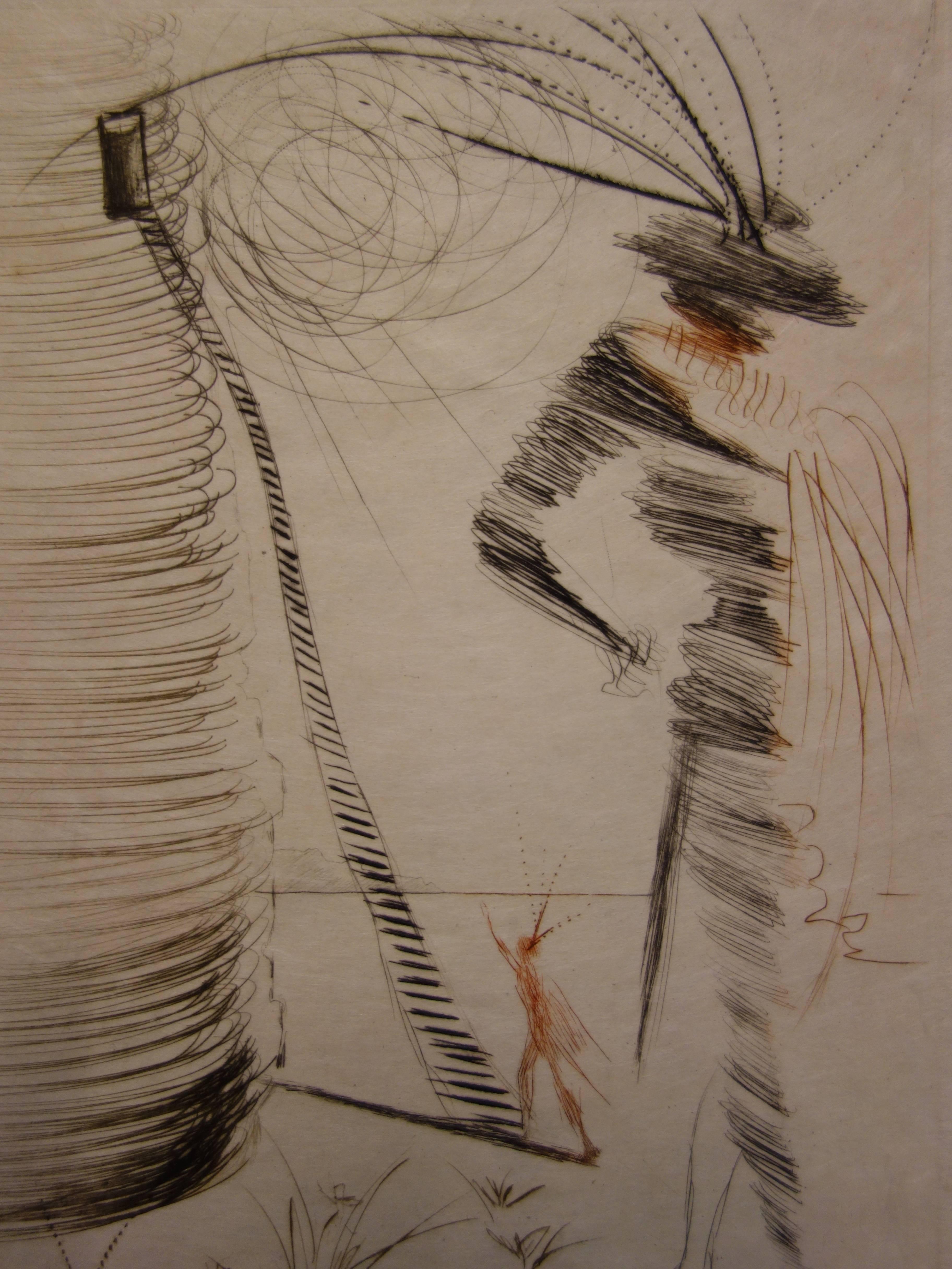 Much Ado About Shakespeare : Romeo e Giulietta - Originale  Acquaforte firmata - Figurative Print Marrone di Salvador Dalí