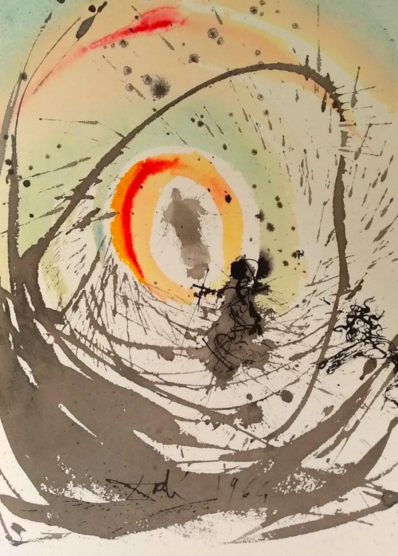 Salvador Dalí Print - Mulier Amicta Sole From "Biblia Sacra" - Original Lithograph by S. Dalì - 1964