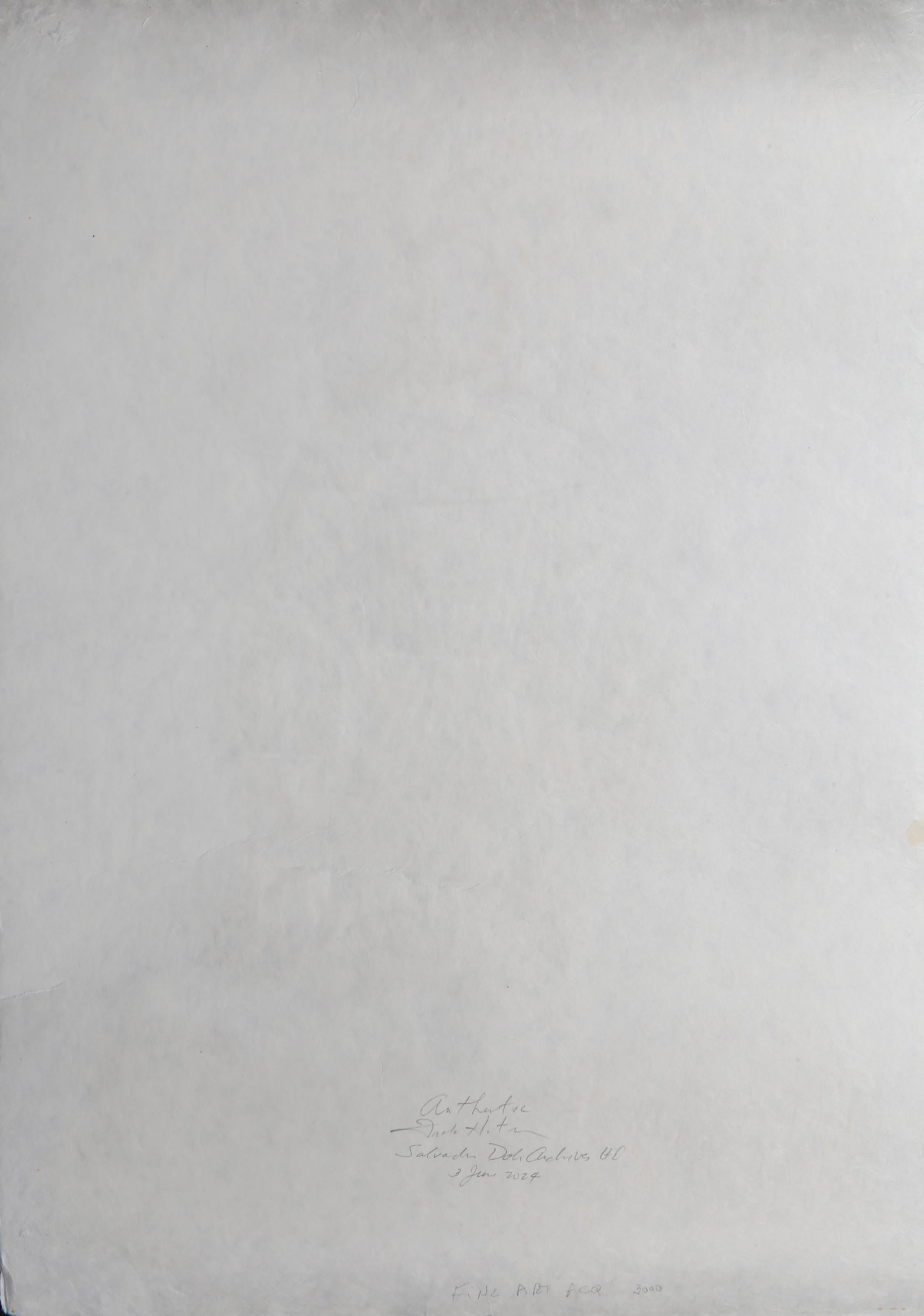 Mystery of Sleep (The Hermit), Signed Surrealist Lithograph by Salvador Dali For Sale 1