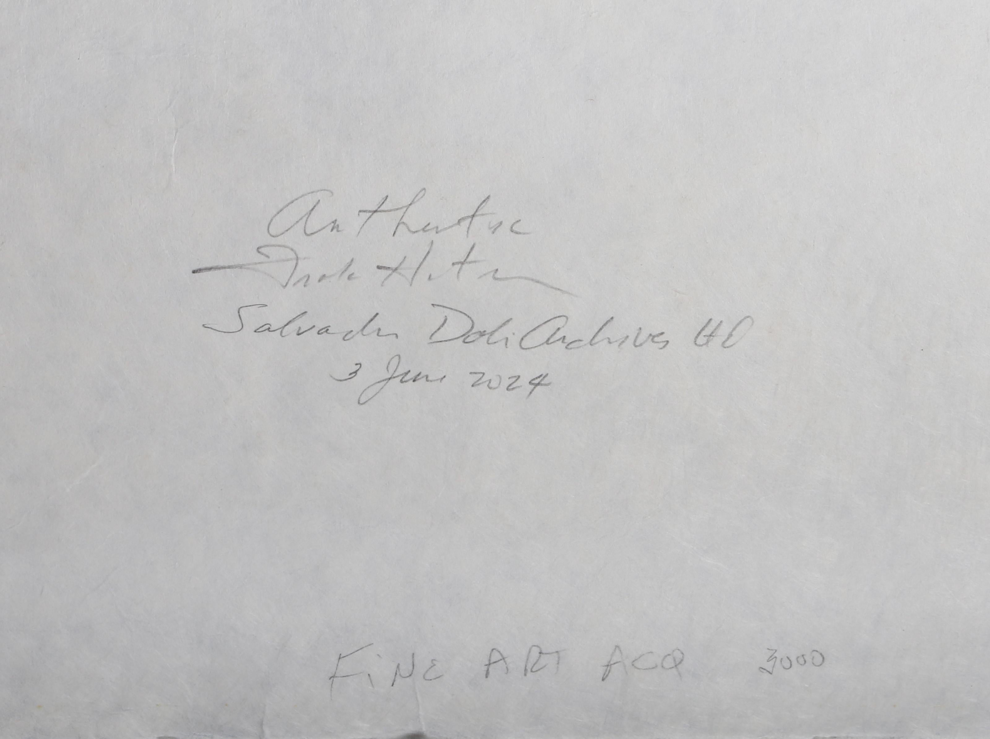 Mystery of Sleep (The Hermit), Signed Surrealist Lithograph by Salvador Dali For Sale 2