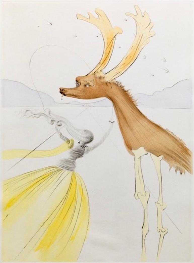 Figurative Print Salvador Dalí - Napthali (Trois tribus d'Israël)