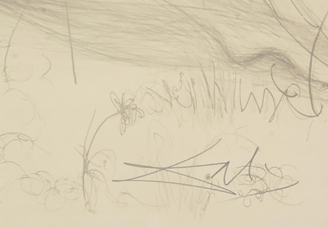 Nu à la Guitarre (Serenade), Lithographie de Salvador Dal - Surréalisme Print par Salvador Dalí