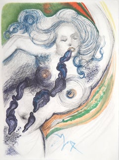 Nude and Oysters - Original etching (Field #67-4J)
