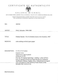 'Nude Female in Repose' by Salvador Dali, Original Etching