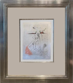 'Nude Female in Repose' by Salvador Dali, Original Etching 