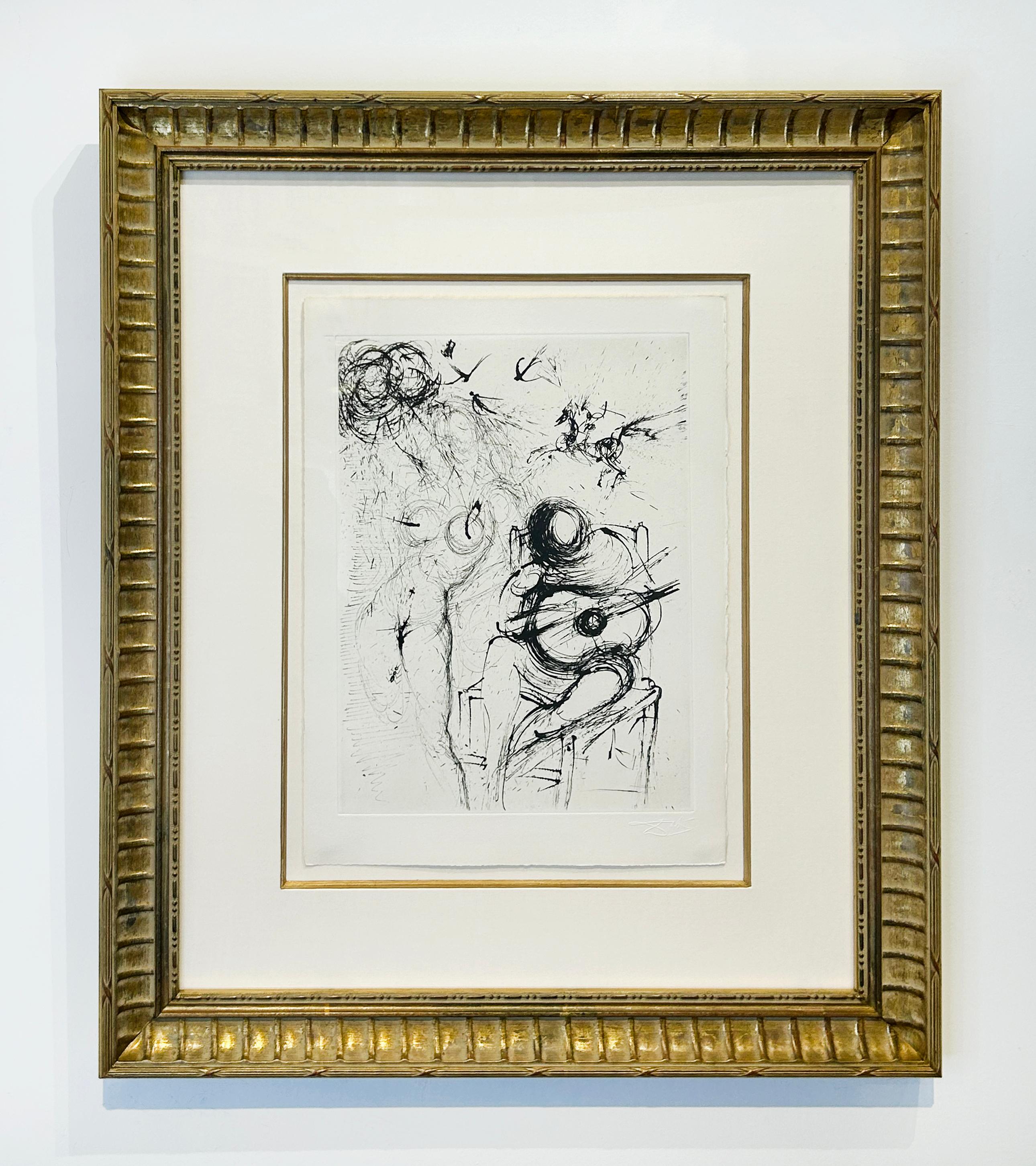 Nude with Guitar - Print by Salvador Dalí