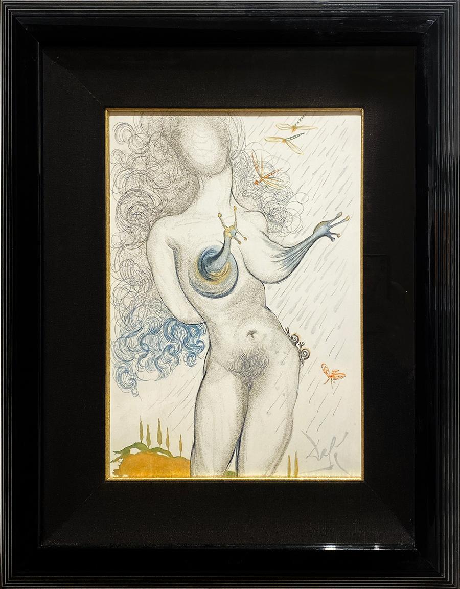 Nude with Snail Breasts - Print by Salvador Dalí