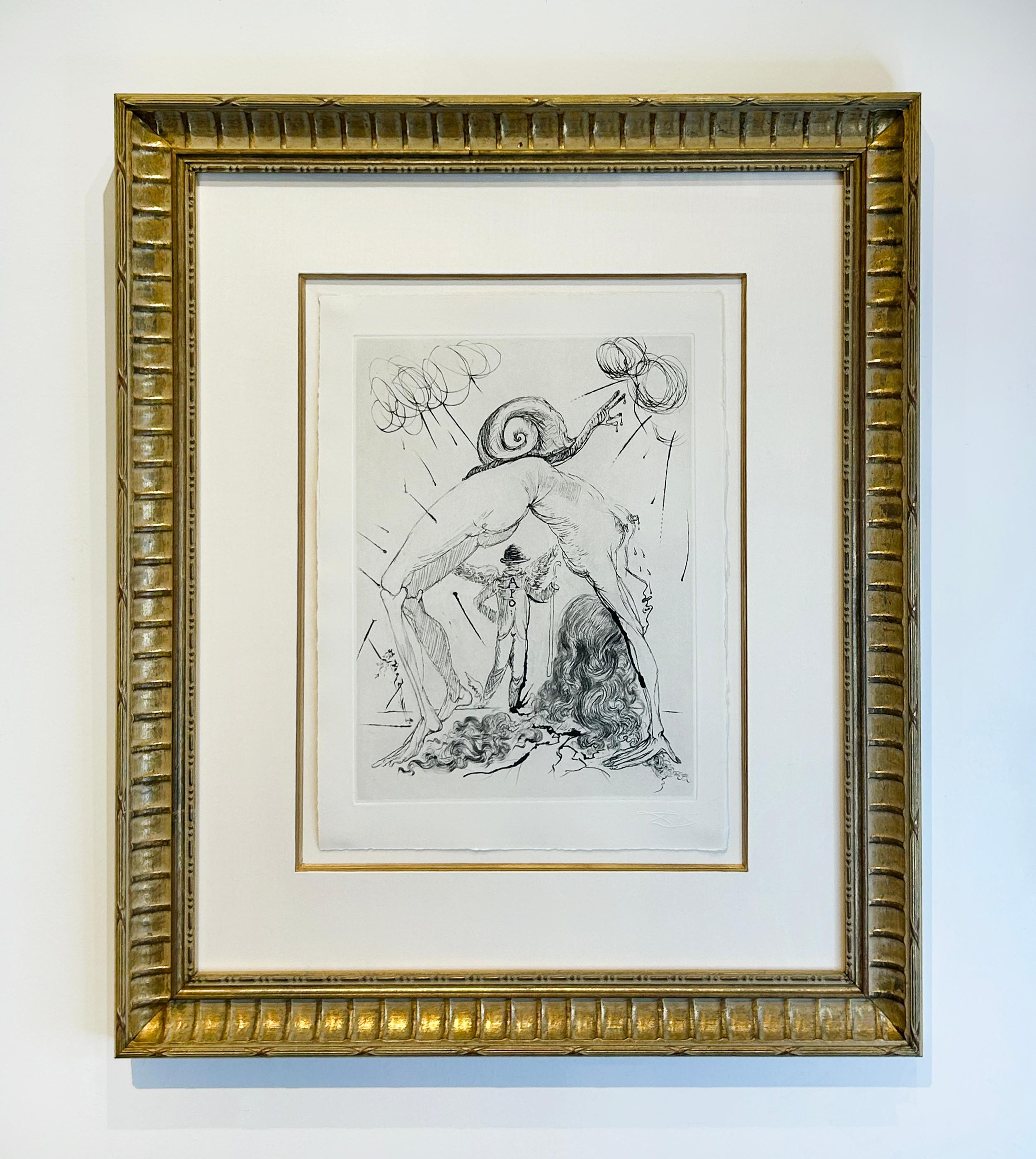 Desnudo con caracol - Print de Salvador Dalí