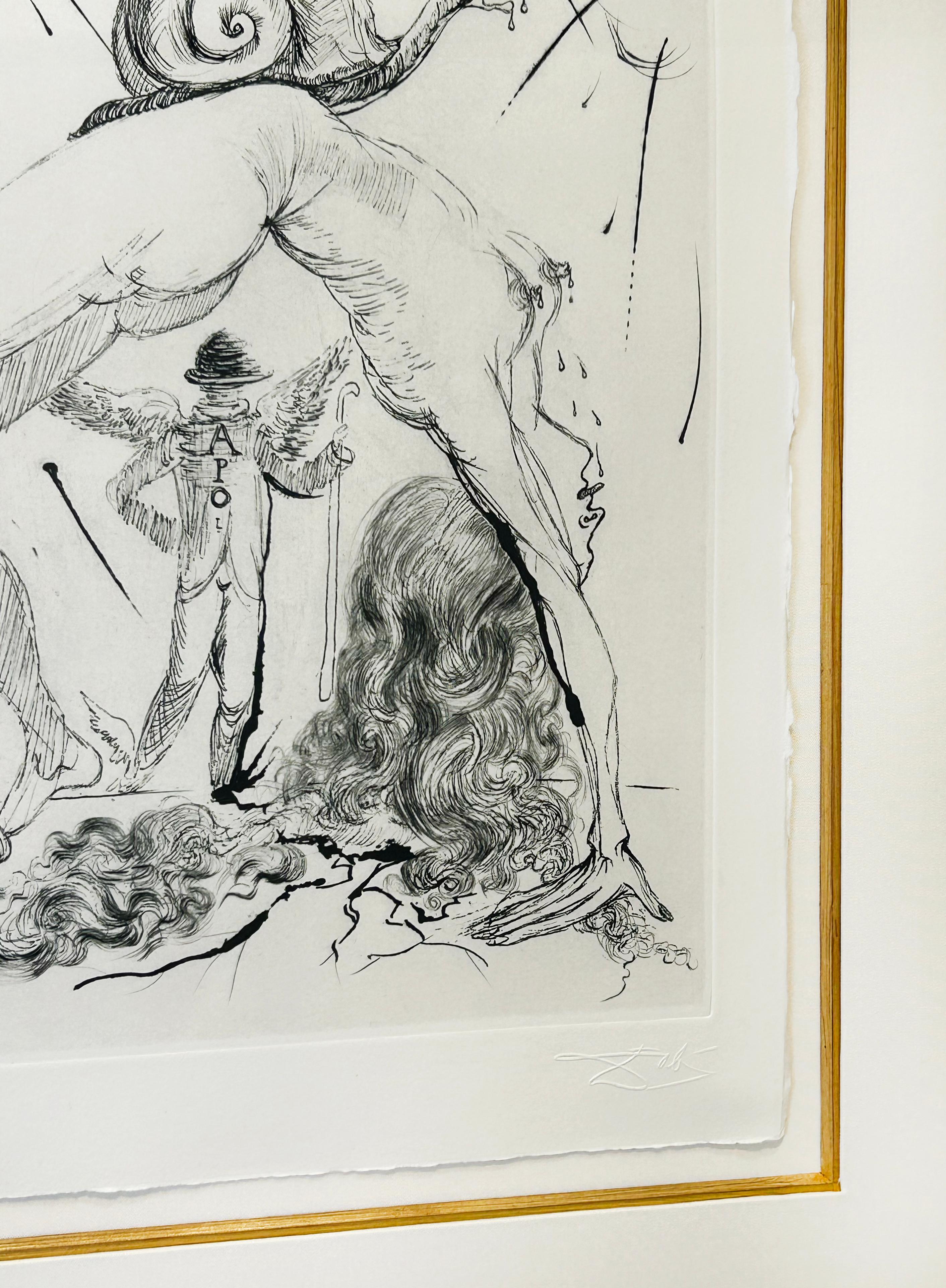 Artista:  Dalí, Salvador
Título:  Desnudo con caracol
Serie:  Poemas secretos de Appolinaire
Date:  1967
Medio:  Aguafuerte punta seca
Sin enmarcar Dimensiones:  15