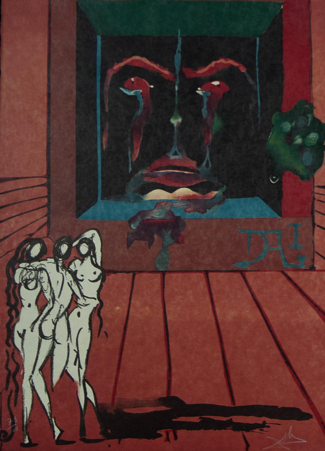 Obsessions of The Heart from Visions Surrealiste ( TAROT ) original Dali 1976
