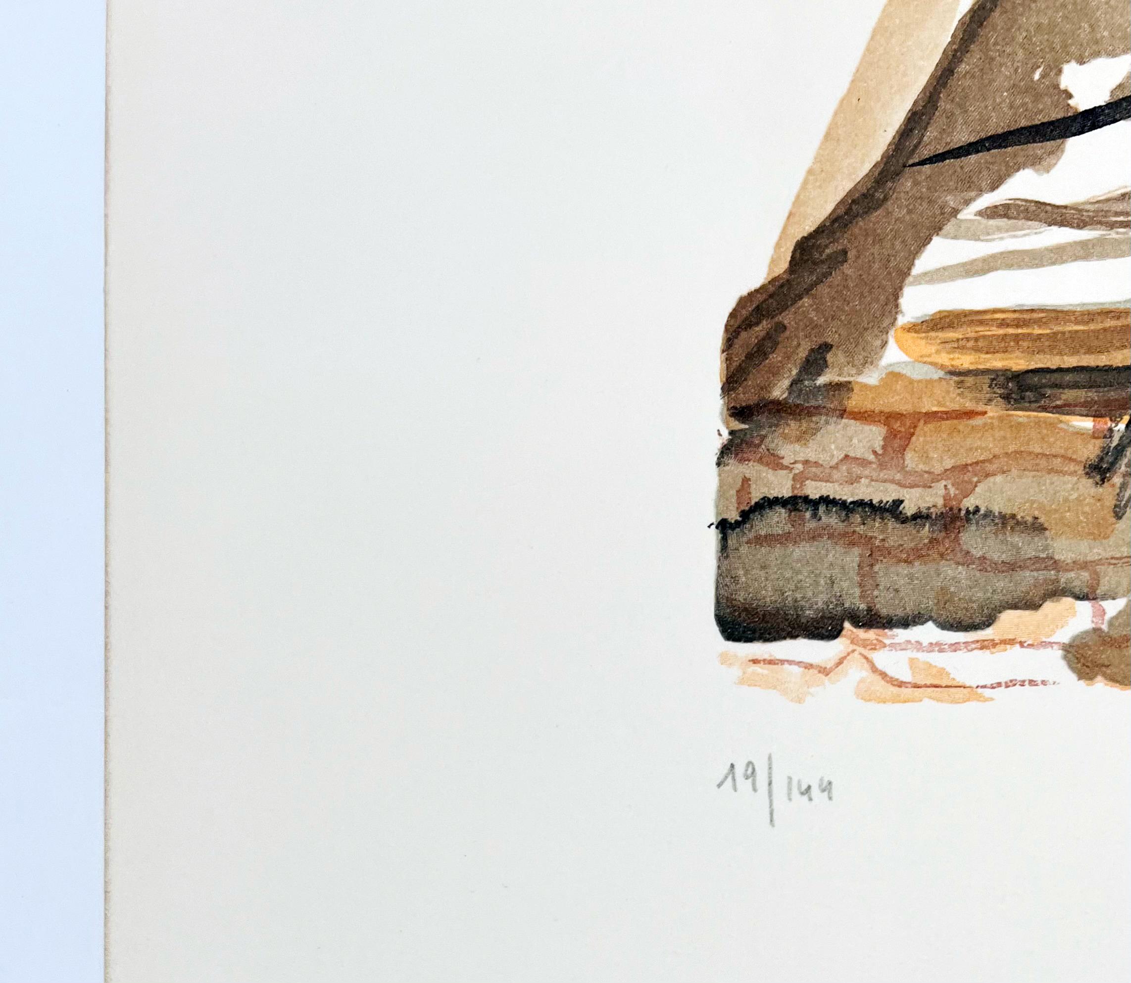 On voit cette reine..., aus L'art d'aimer (Surrealismus), Print, von Salvador Dalí