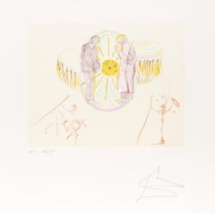 One’s Identity from the Cycles of Life, Lithograph and Etching by Salvador Dali