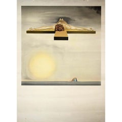 Litografía original de 1982, Crucifixión (Cristo de Gala) - Salvador Dalí