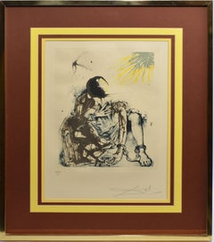 Hand Signed and Numbered Surreal Aquatint "Sigismund in Ketten" Salvador Dali