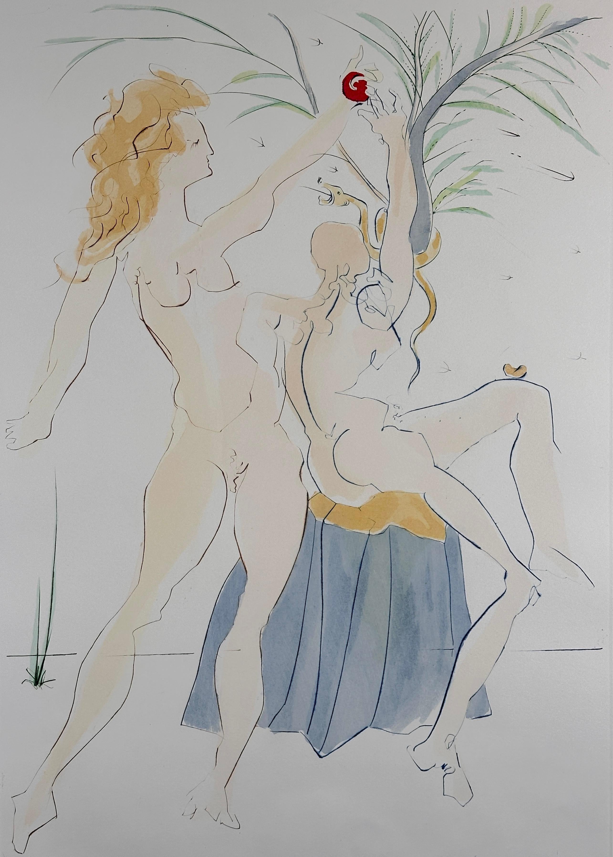 Unser historisches Erbe Adam und Eva – Print von Salvador Dalí