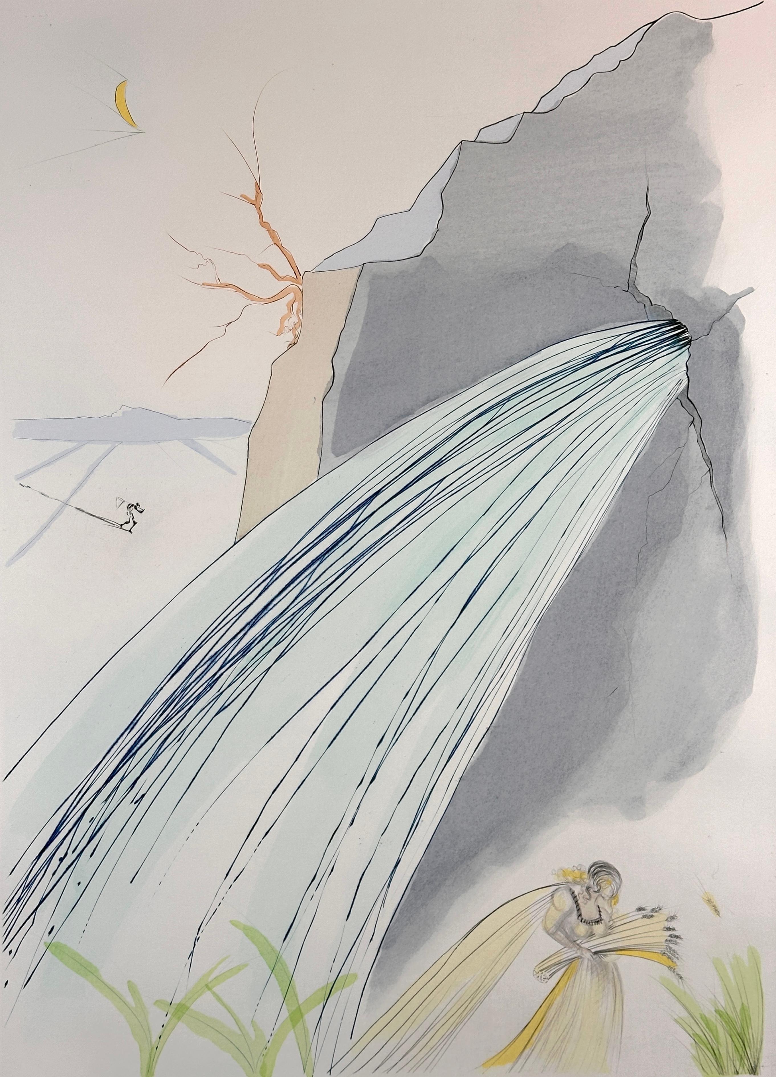 Notre patrimoine historique Le rocher - Print de Salvador Dalí