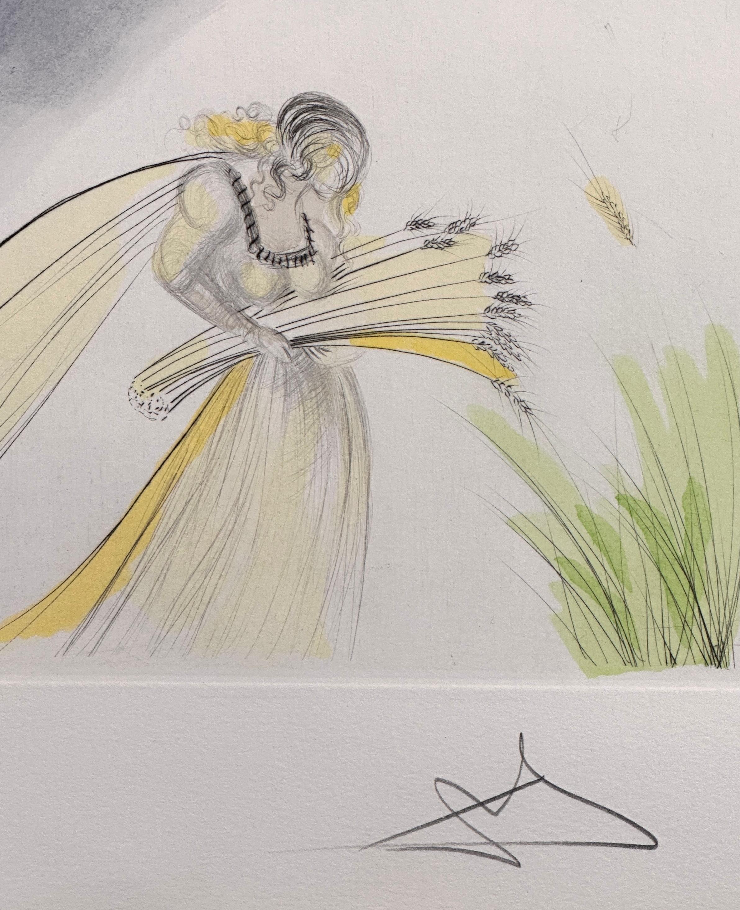 Notre patrimoine historique Le rocher - Surréalisme Print par Salvador Dalí