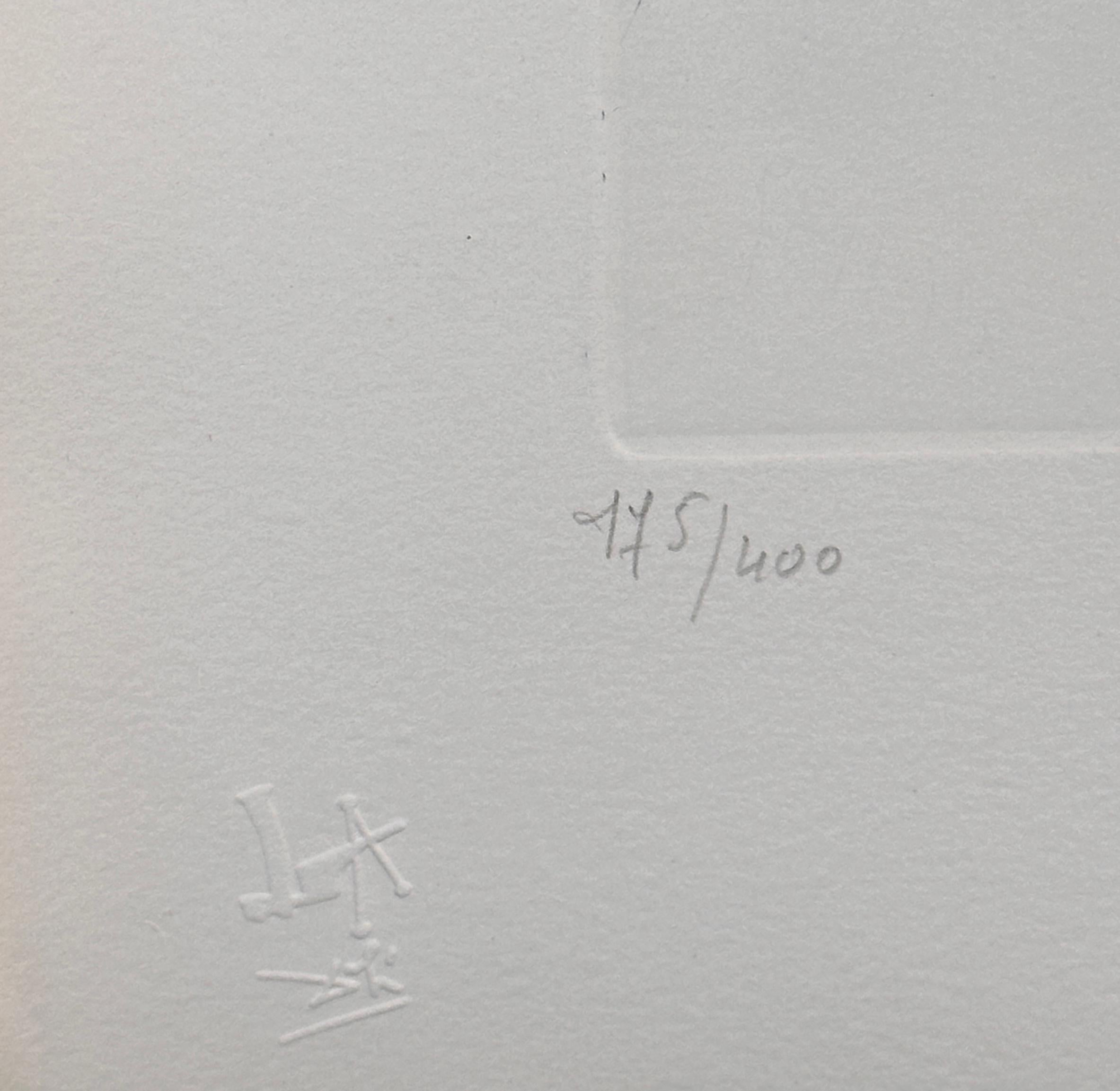 Notre patrimoine historique Le rocher - Gris Print par Salvador Dalí