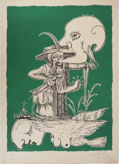 Pantagruel : The Old Wizard - Original handsigned lithograph (Field 73-7A)
