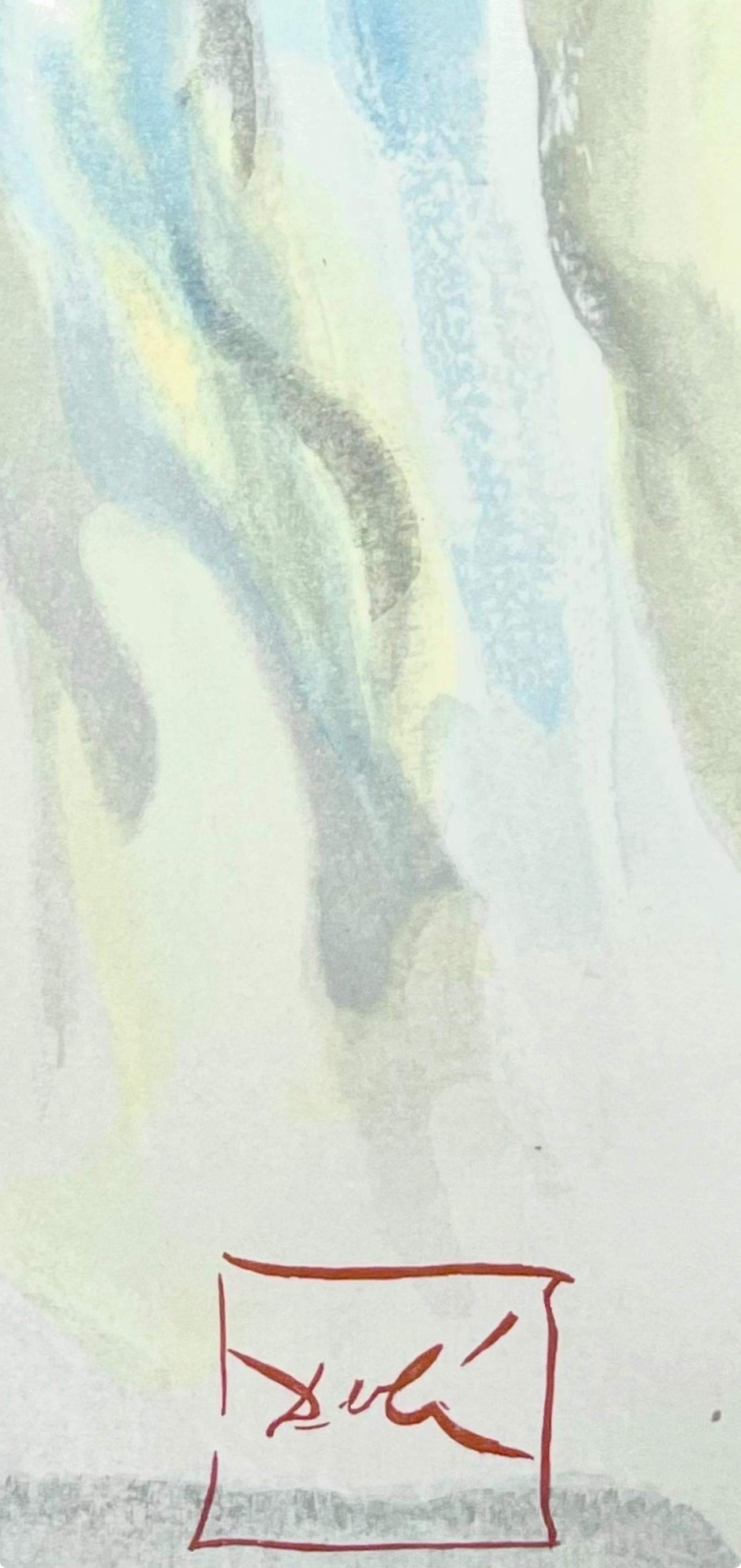 Paradies IX (Field 189-200; M/L 1039-1138), Die Göttliche Komödie - Gray Figurative Print by Salvador Dalí