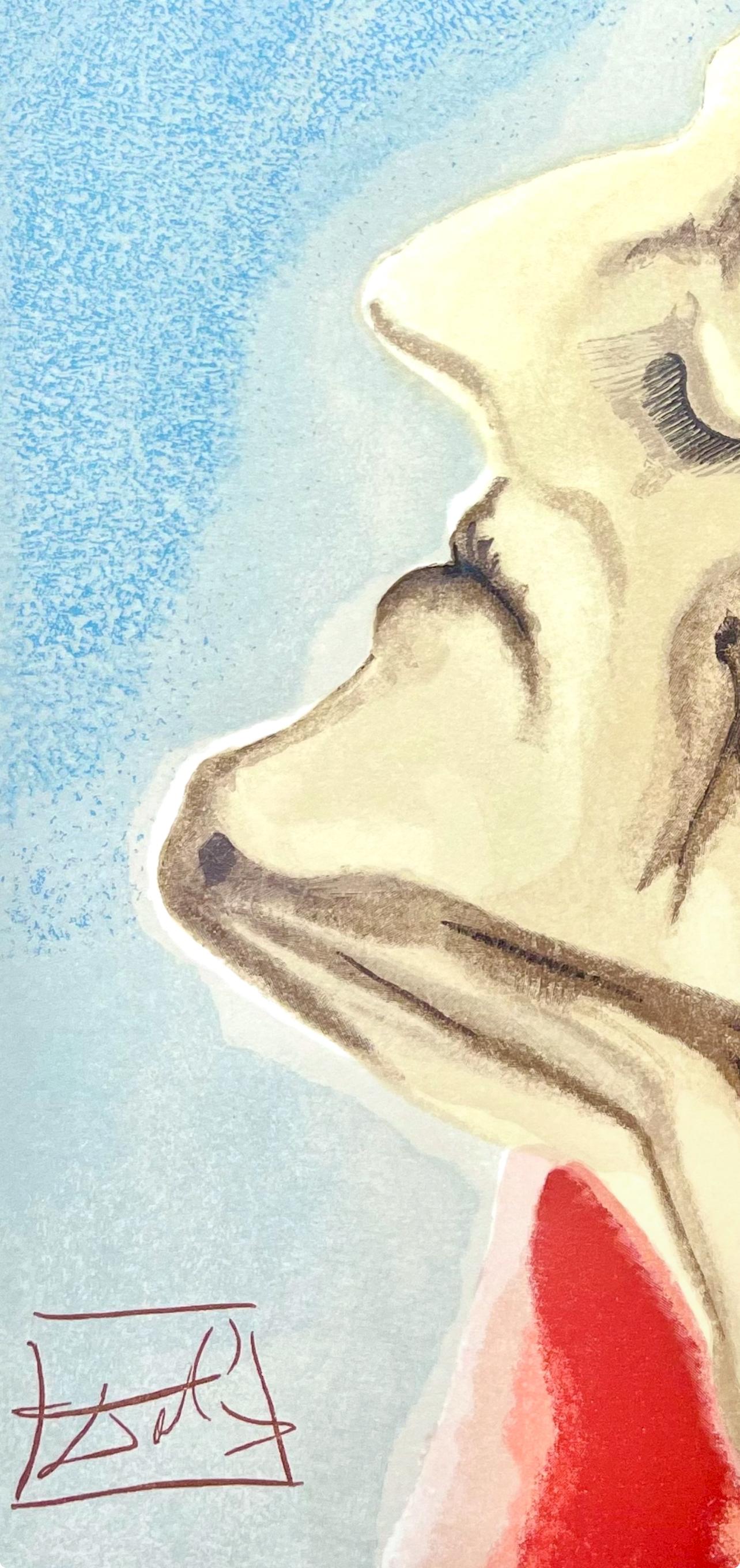 Paradies VII (Field 189-200; M/L 1039-1138), Die Göttliche Komödie - Beige Figurative Print by Salvador Dalí