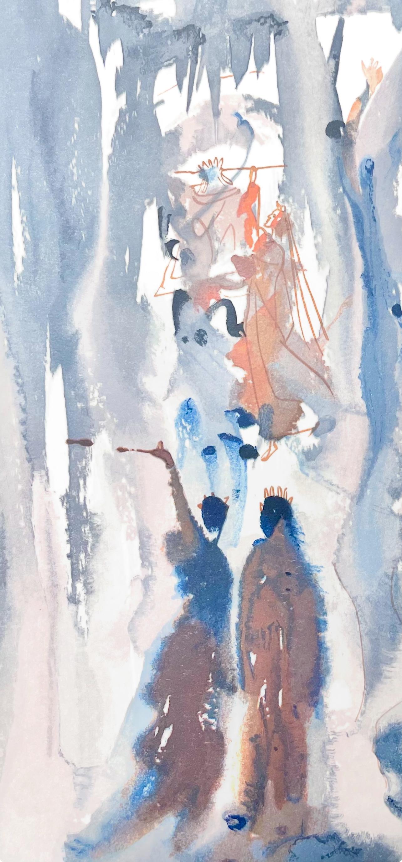 Paradies XIII (Campo 189-200; M/L 1039-1138), Die Göttliche Komödie - Print de Salvador Dalí