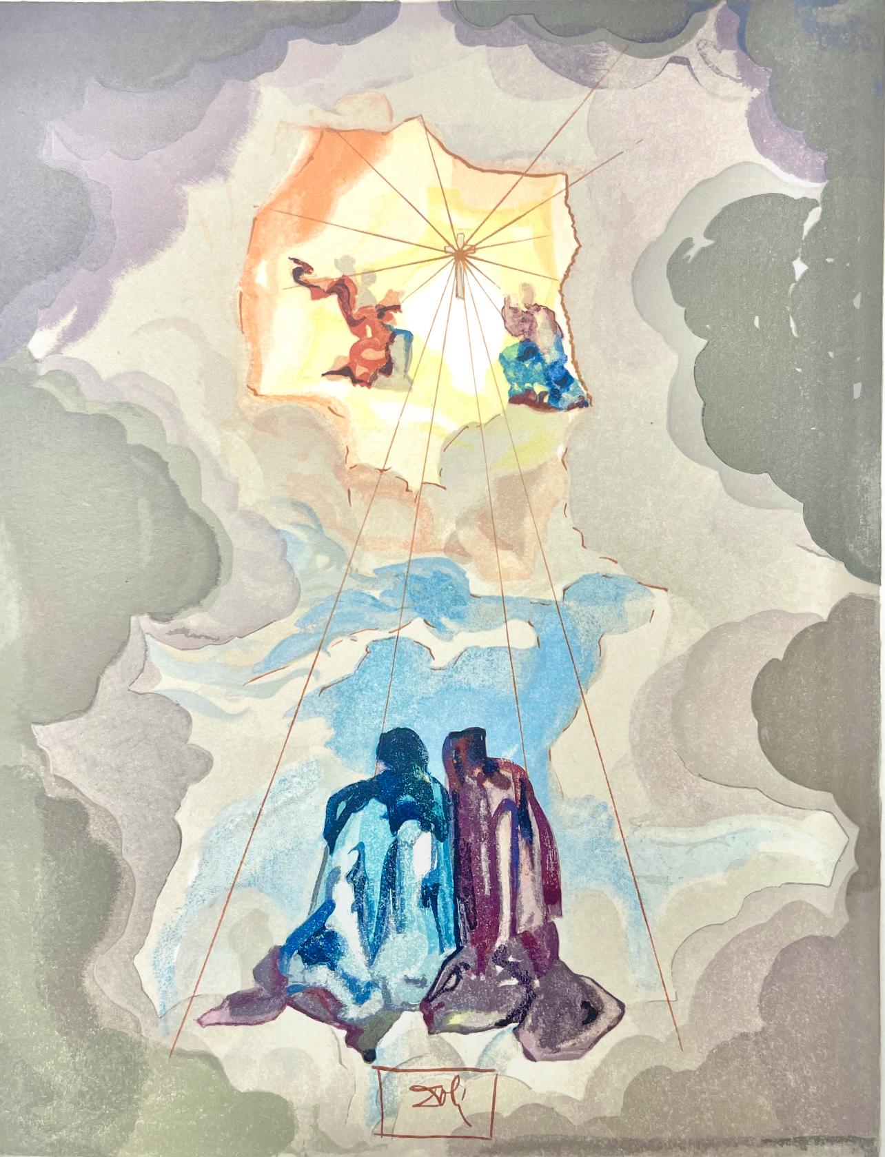 Salvador Dalí Landscape Print - Paradies XIVI (Field 189-200; M/L 1039-1138), Die Göttliche Komödie
